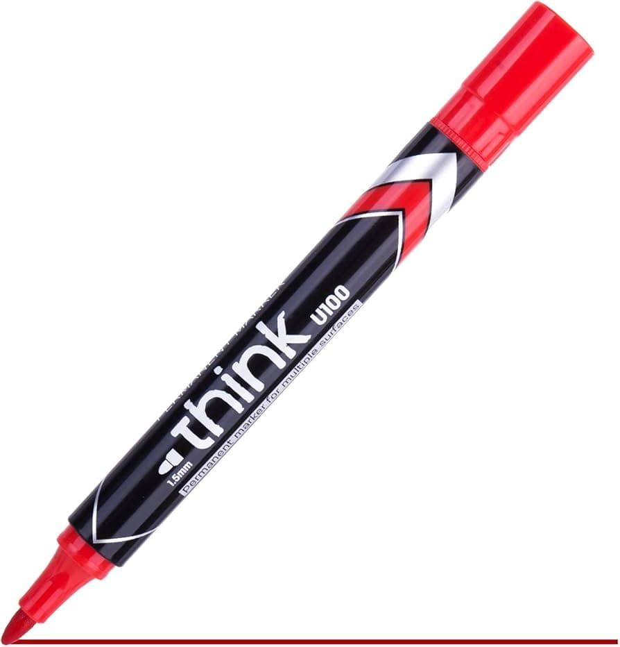 Deli Marker Okrugli Vrh Crveni Eu10040