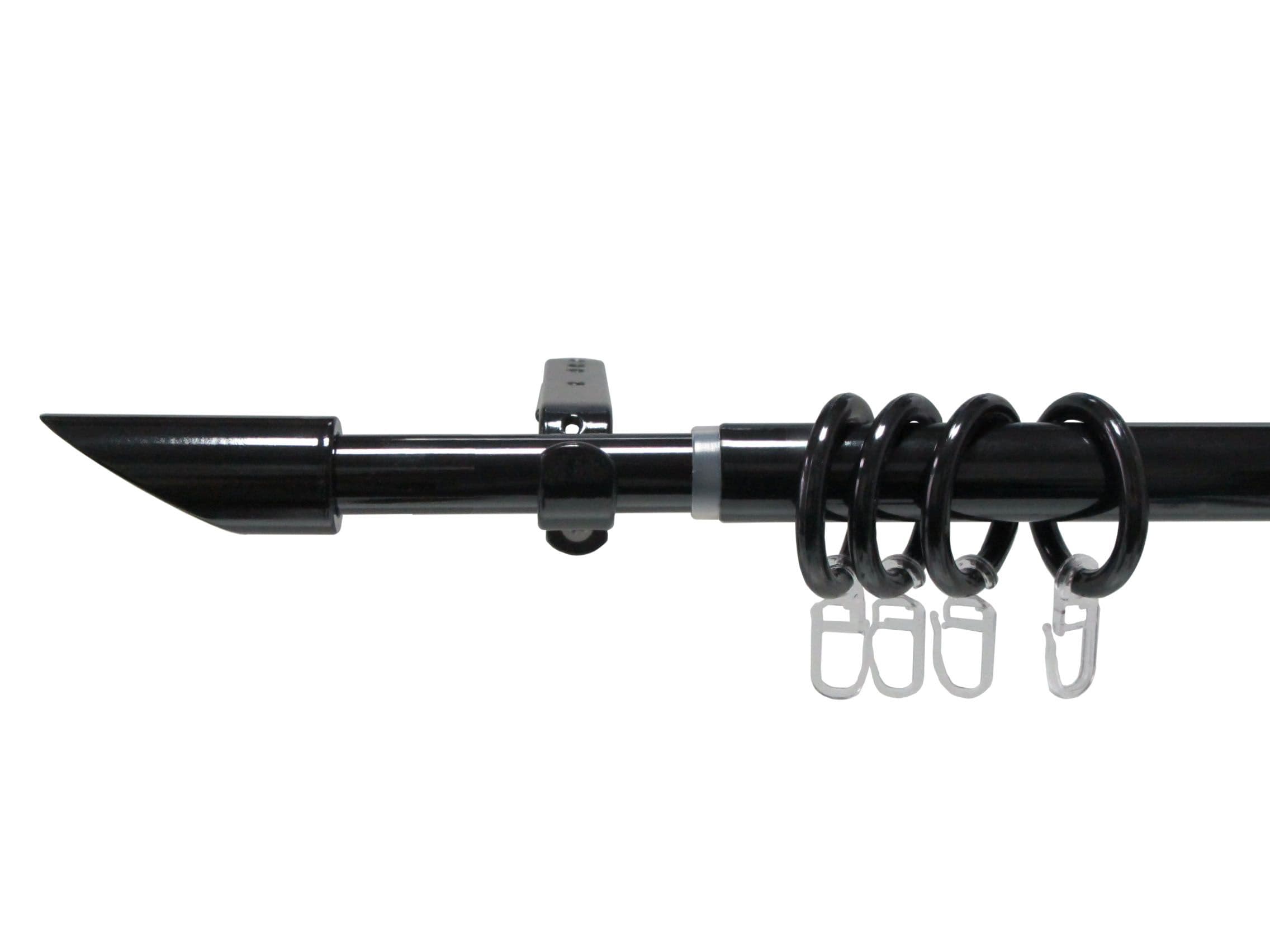 Garnisna Metal Teles. Z Valjak (ruz)crna (2.1-3.7m)