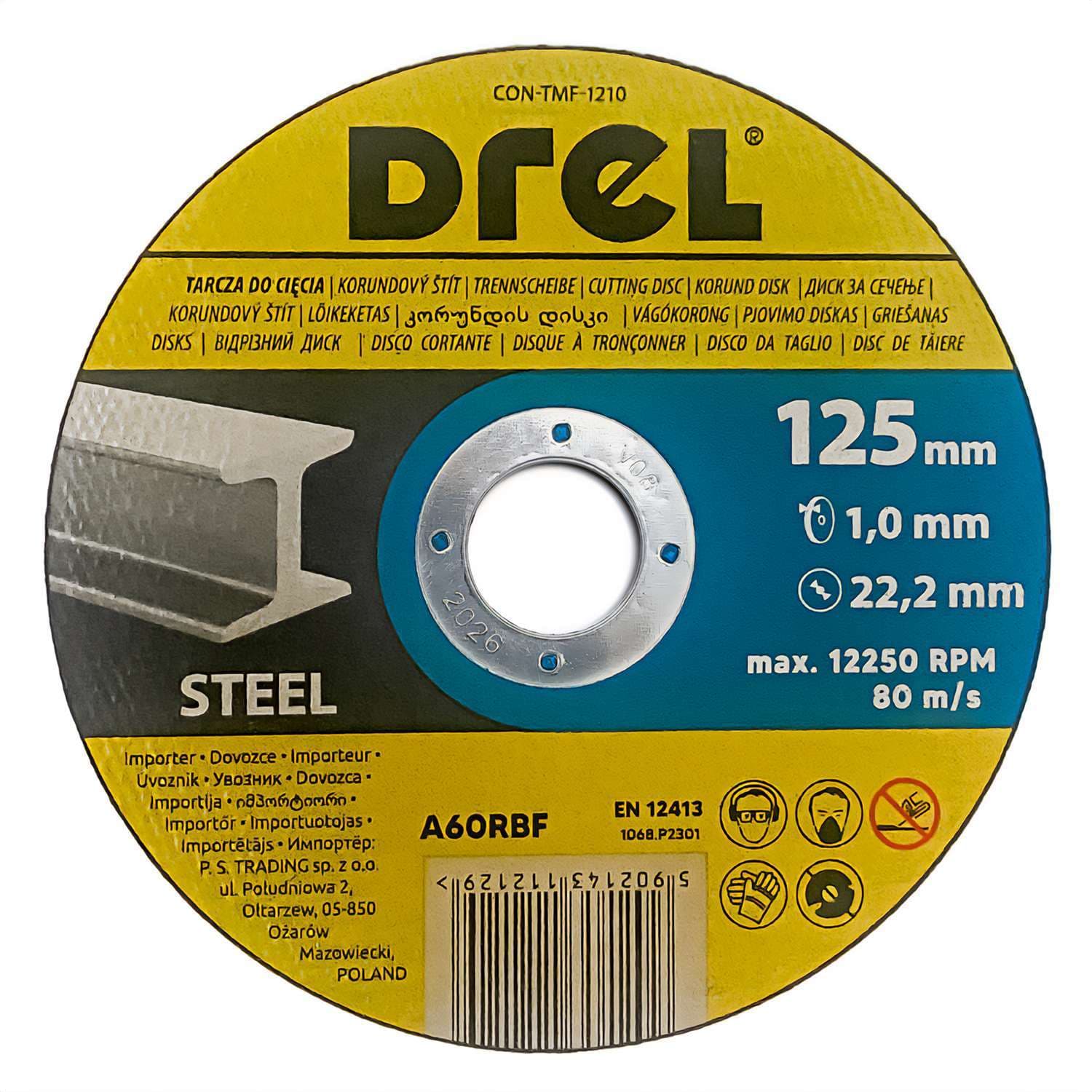 Ps Rezna Ploca 125x1,0mm Con-tmf-1210