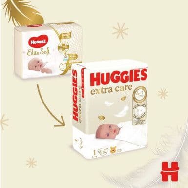 Huggies 1 Extra Care 26 Kom Pelene