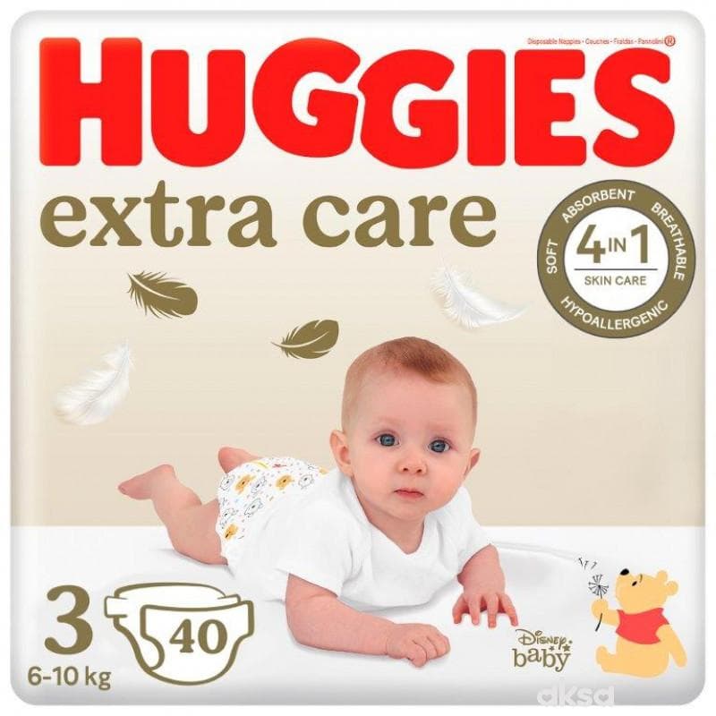 Huggies 3 Extra Care 40 Kom Pelene