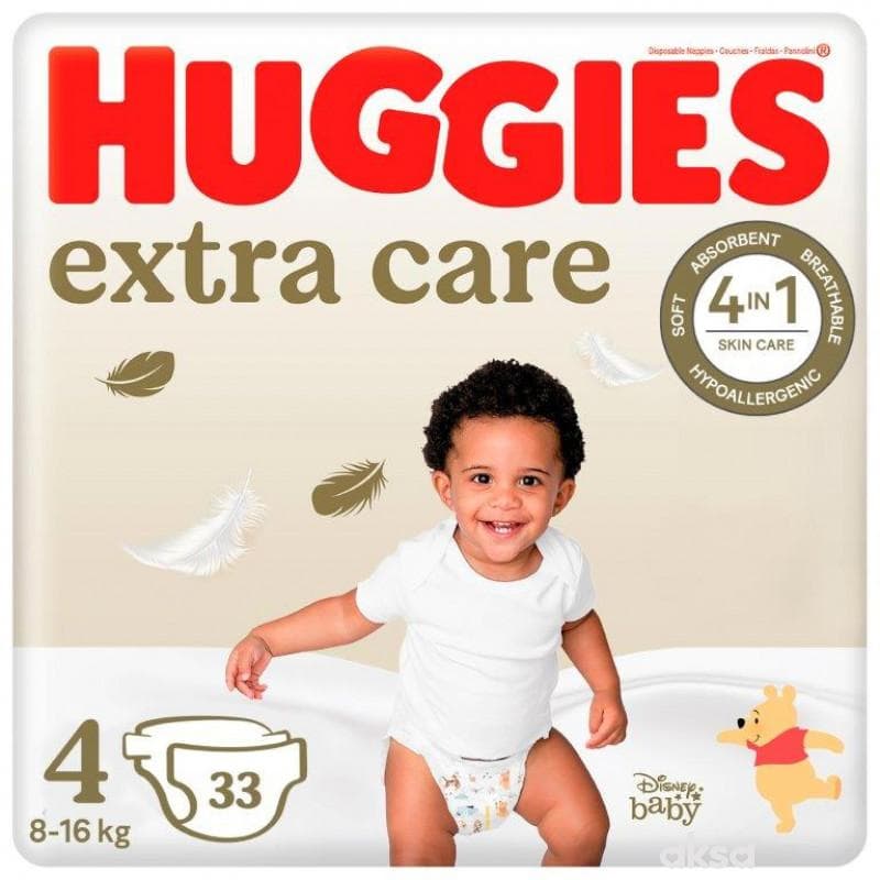 Huggies 4 Extra Care 33 Kom Pelene