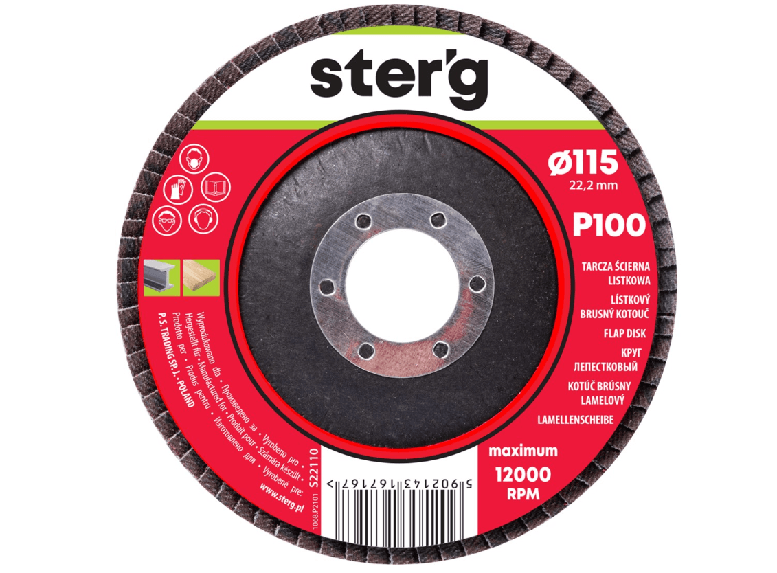 Ps Lamelni Brus 115mm, P100 S22110