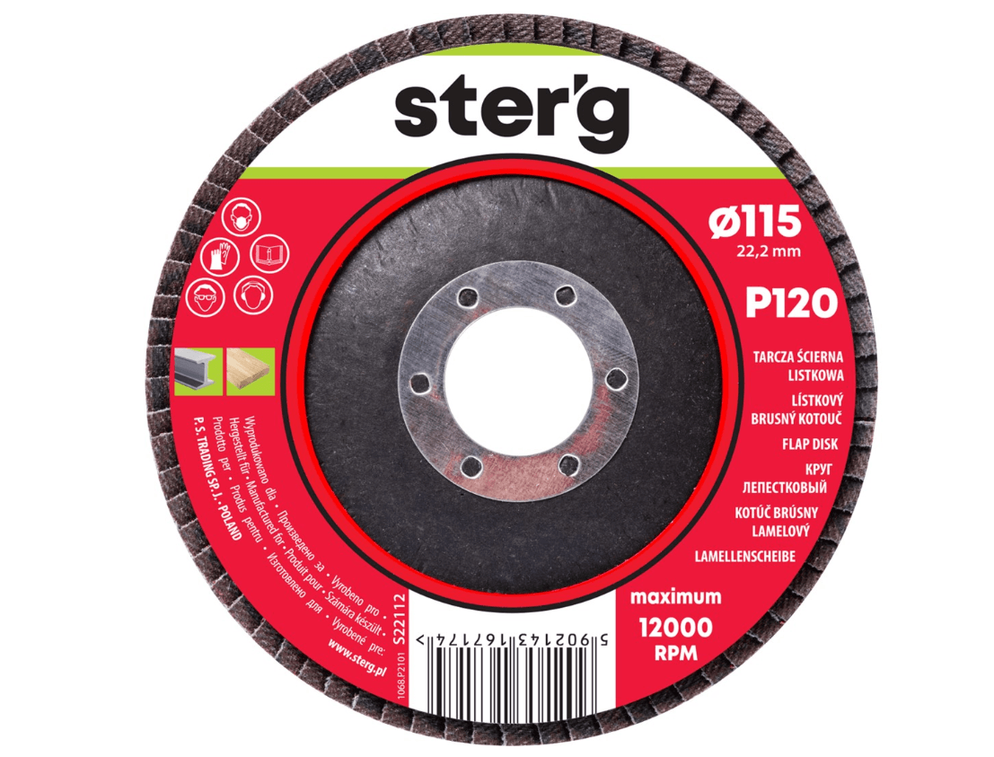 Ps Lamelni Brus 115mm, P120 S22112