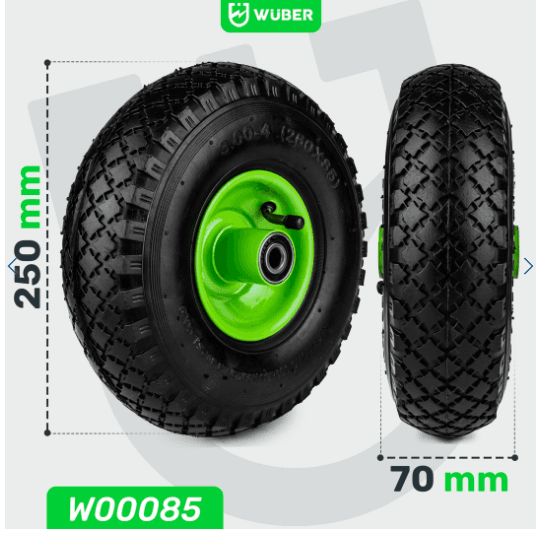 Wuber Točak Kolica Od 10” Sa Unutrašnjom Gumom