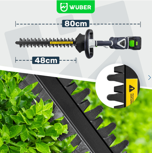 Wuber Akumulatorski Trimer Za Živu Ogradu 48 Cm