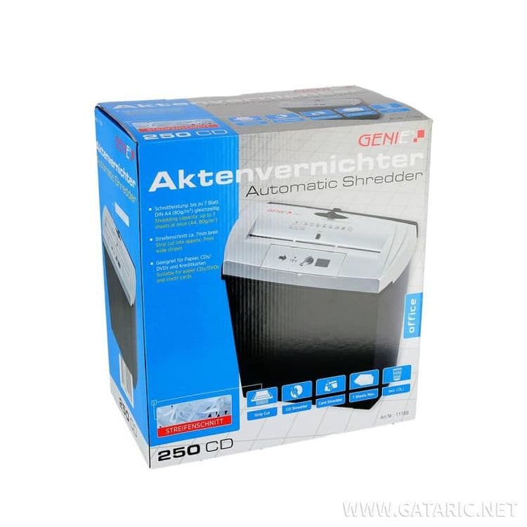Genie Unistavač Papira, Kartica I Cd Sa Kantom 250cd