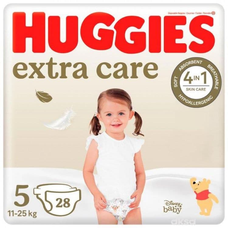 Huggies 5 Extra Care 28 Kom Pelene