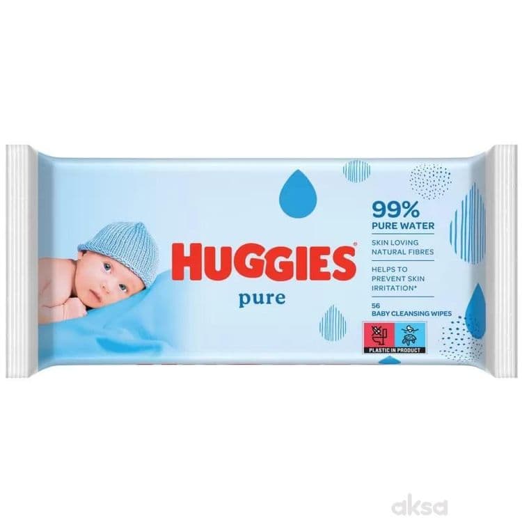 Huggies Bw Pure 56 Kom. Vlazne Maramice