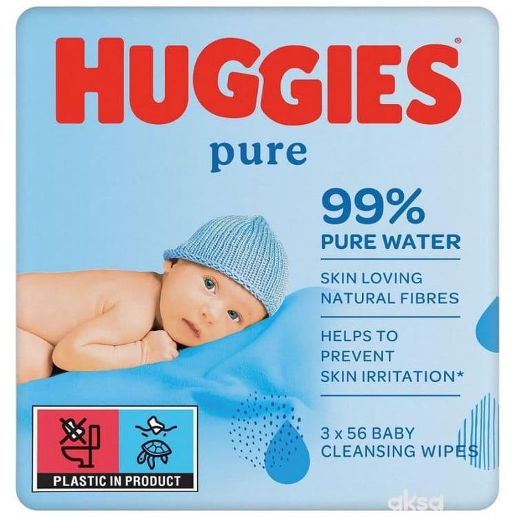 Huggies Bw Pure Triple (56x3) Vlazne Maramice