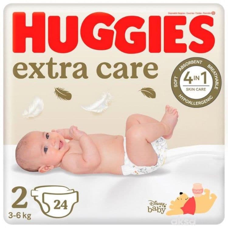 Huggies 2 Extra Care 24 Kom Pelene