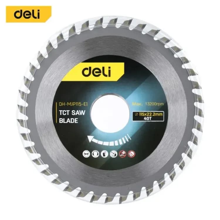 Deli List Kruzne Testere Za Drvo 40z 115x22,2mm Edh-mjp115-e1