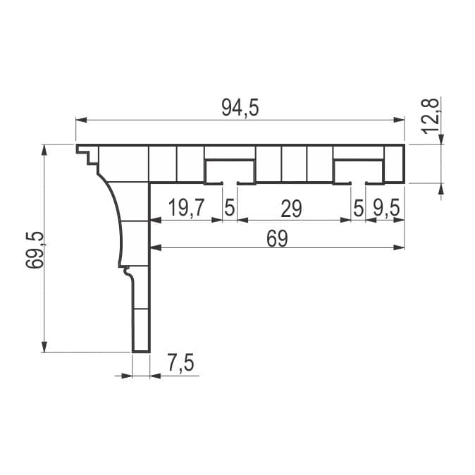 Garnisna Pvc-e S Maskom 1.5m-bijela