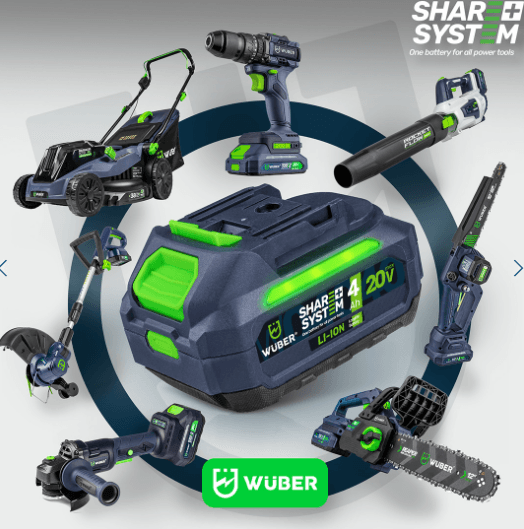 Wuber Punjiva Baterija Share+ Li-ion Sistem 20 V 4,0 Ah W04040
