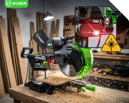 Wuber Pila Za Ugaono Kretanje Drveta Sa Laserom I Ostricom Od 305 Mm W33742