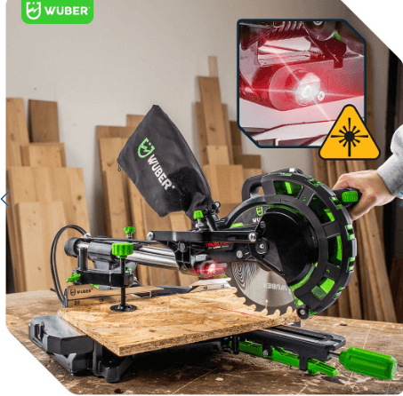 Wuber Pila Za Ugaono Kretanje Drveta Sa Laserom I Ostricom Od 210 Mm W33740