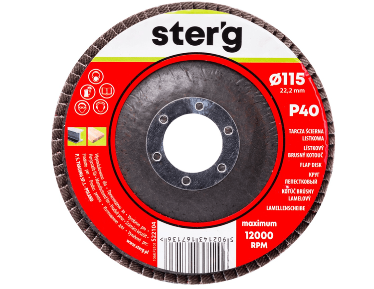 Ps Lamelni Brus 115mm, P40 S22104