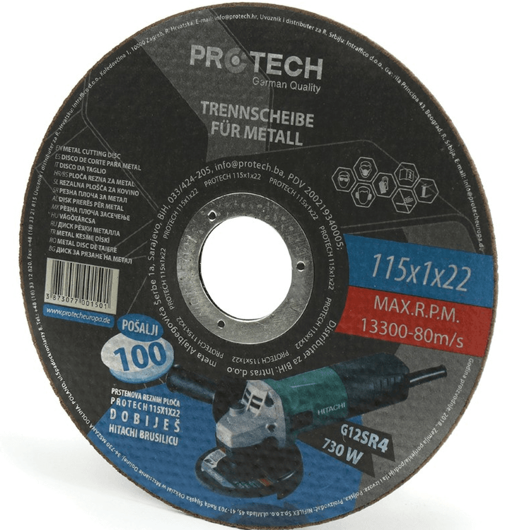 05rpm0001 Ploca Rezna Za Metal 115x1x22mm