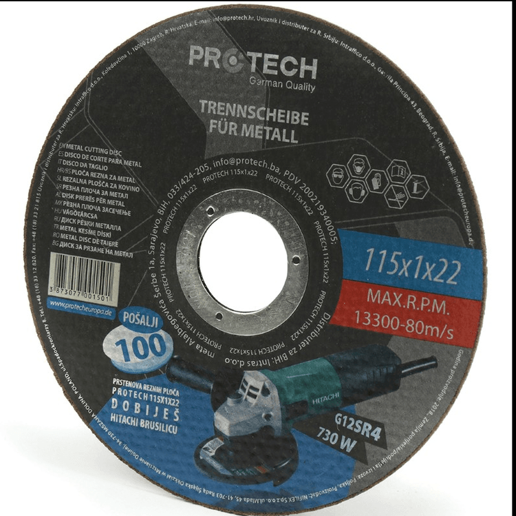 05rpm0002 Ploca Rezna Za Metal 115x2x22mm